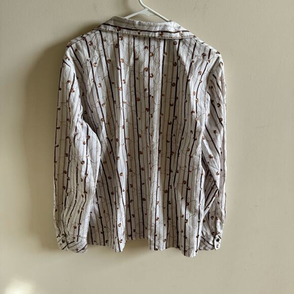 Landhaus C&A Naturally Women's L
Blouse Large Button Up European Embroidered - Picture 2 of 10